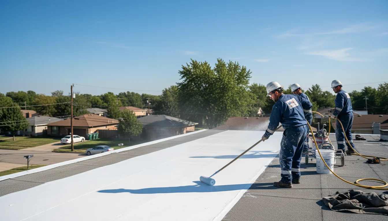 Commercial roof coating in Oakland Gardens, NY near me